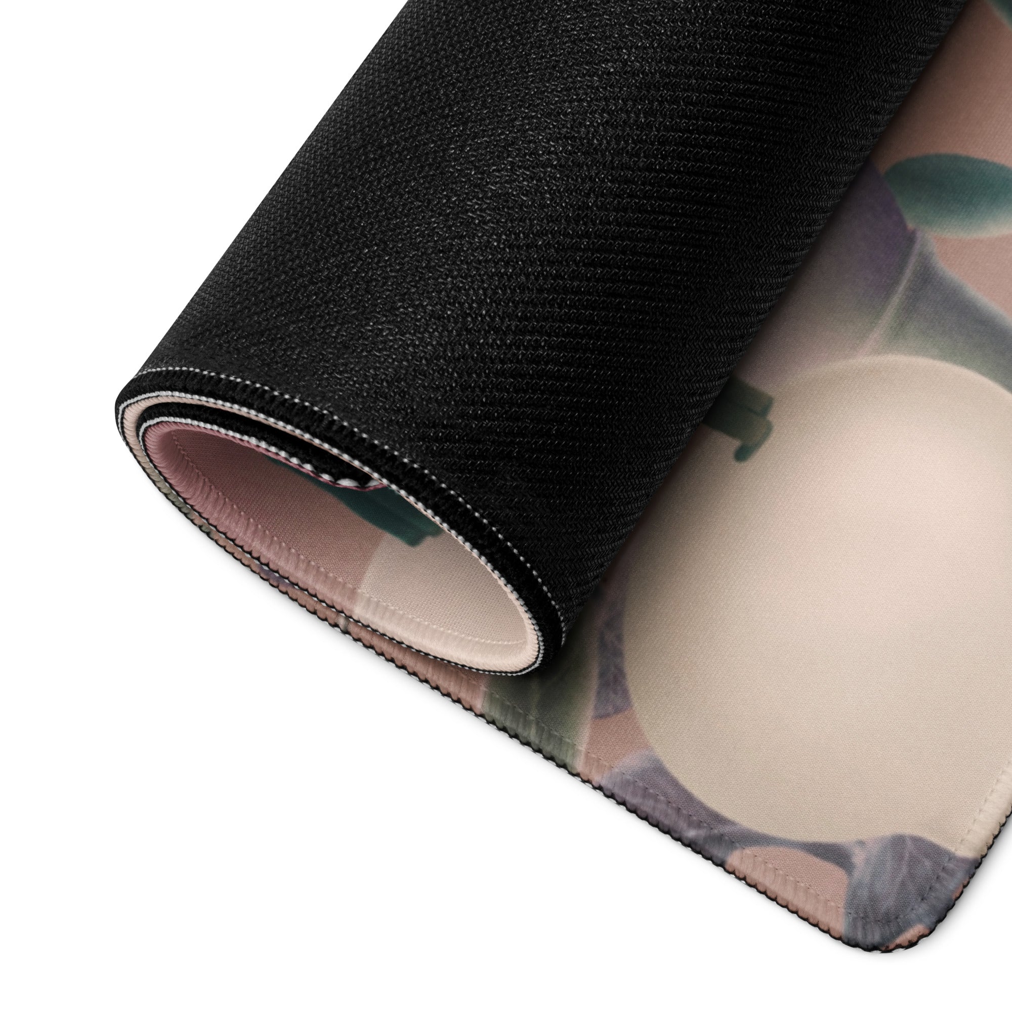Pink Gradient Contemporary Mouse Pad 36x18 Large Desk Mat For Home Office And Gaming Modern Abstract Art