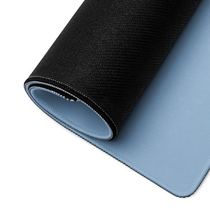 Blue Contemporary Gaming Mouse Pad - Gaming Mouse Pad Blue Desk Setup Modern Calm Minimalist Polyester Surface Desk Mat
