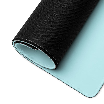 Hand Holding Pen Illustration Mouse Pad Sky Blue Desk Accessory Modern Office Decor