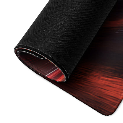 Large Racing Neon Speed Gamer Mouse Pad Red Blue For Desk Setup Modern SciFi Style Non Slip Edge Stitching Digital Art