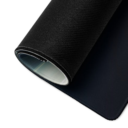Gamer Mouse Pad Orange Blue Black For Gaming Desk Setup In Futuristic Digital Art Style Dynamic Motion Blur