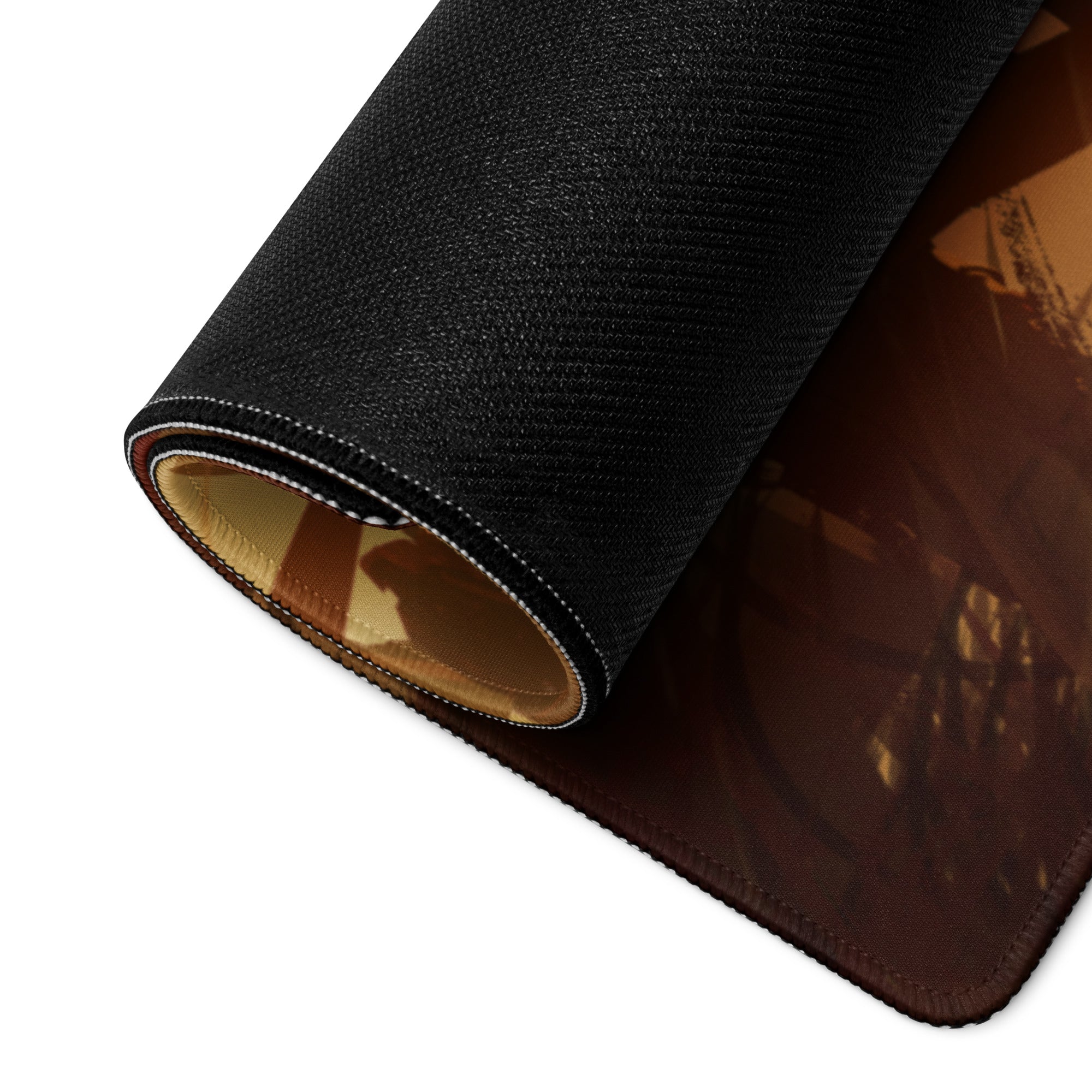 Gaming Mouse Pad Orange Gold For Gaming Desk Cinematic Fantasy Art Non Slip Large Esports Dota CSGO