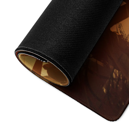 Gaming Mouse Pad Orange Gold For Gaming Desk Cinematic Fantasy Art Non Slip Large Esports Dota CSGO