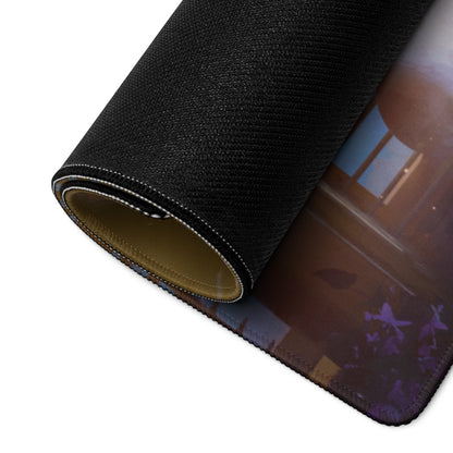 Gaming Mouse Pad Purple Pink Neon For Desktop Setup Large Non Slip Cyberpunk Style Vivid Mood Esports Decor