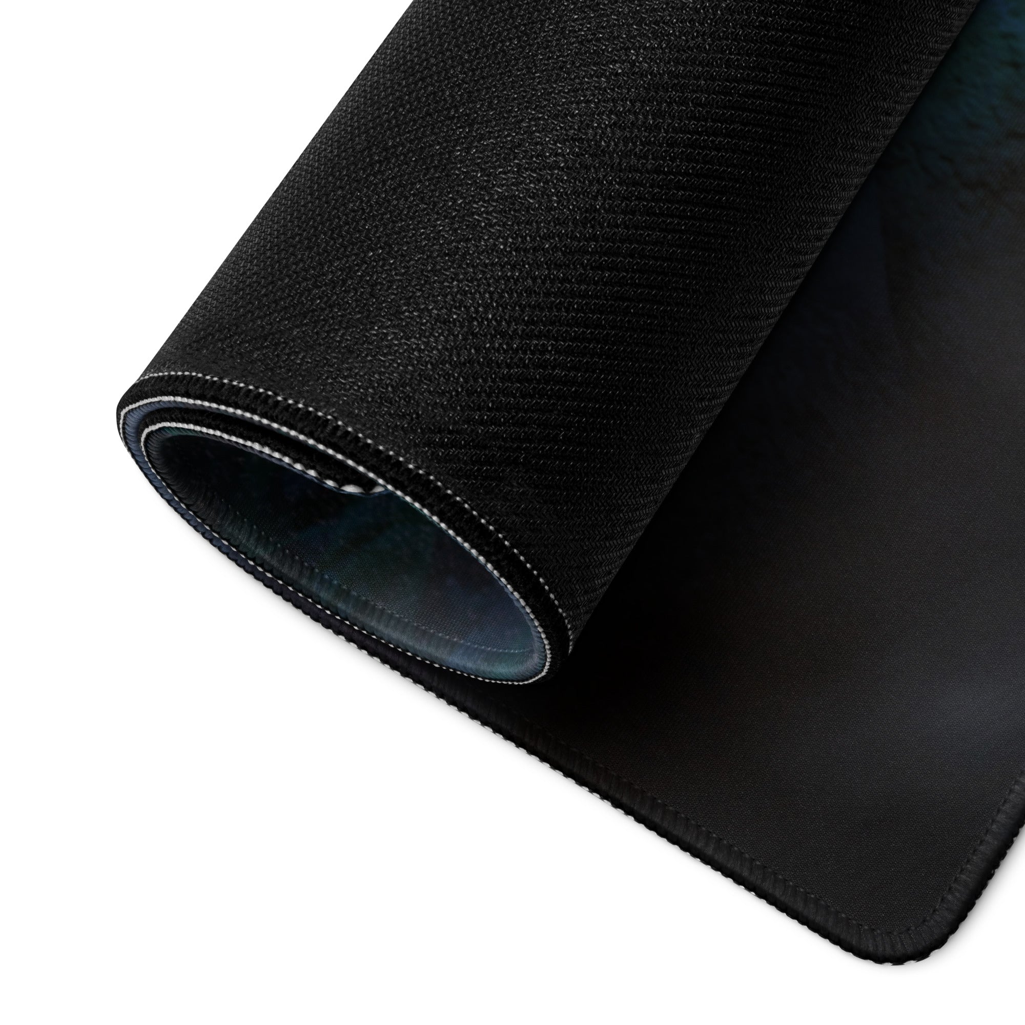 Dragon Themed Gaming Mouse Pad Large Blue Teal Green For Gaming Desk Non Slip Edge Stitching Fantasy Artwork