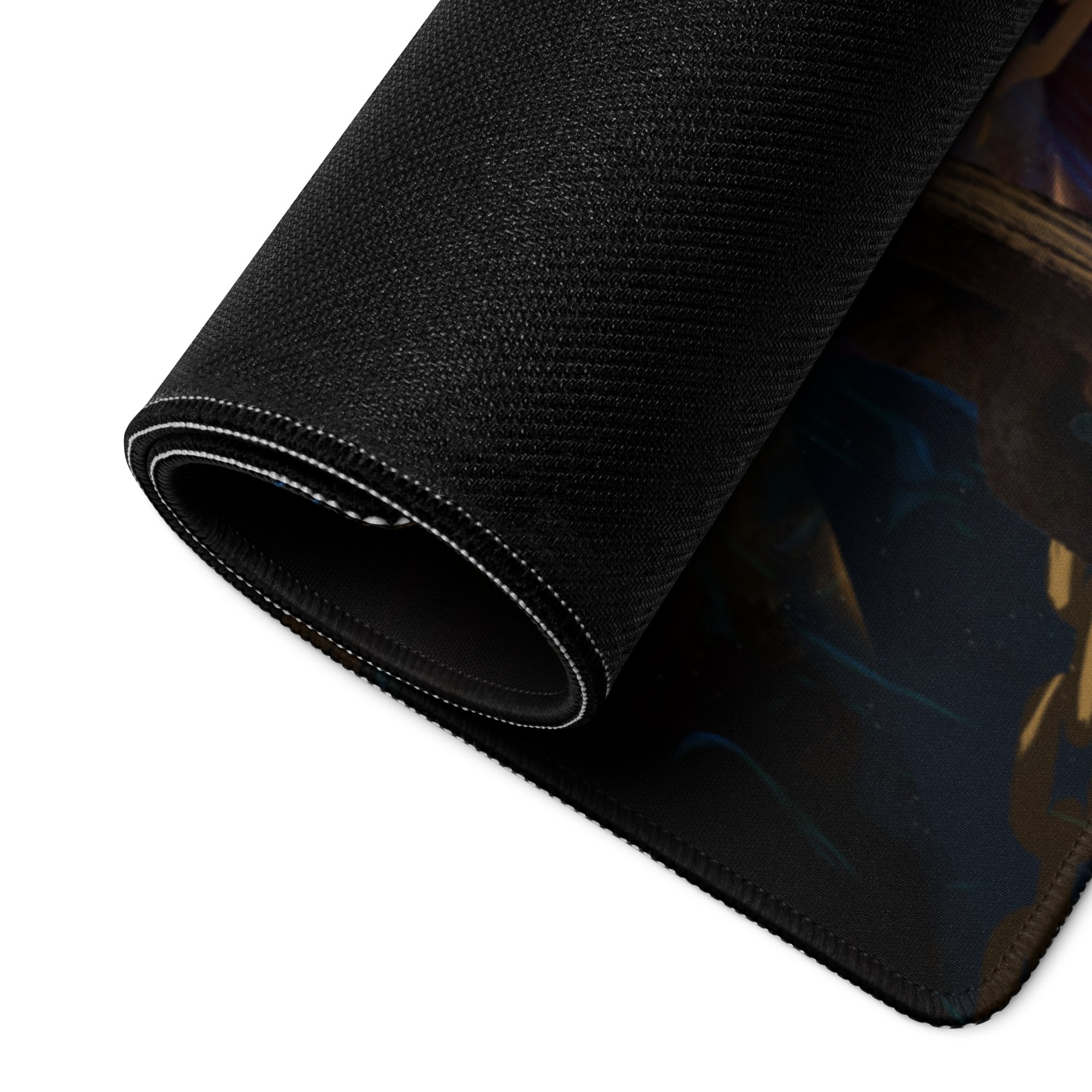 Gaming Mouse Pad Blue Orange Fire Theme For Desktop Gaming Setup Cinematic Hero Artwork