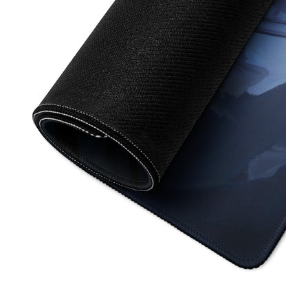 Blue Moon Night Gaming Mouse Pad Large Non Slip Edge Stitch Desk Mat For PC And Console