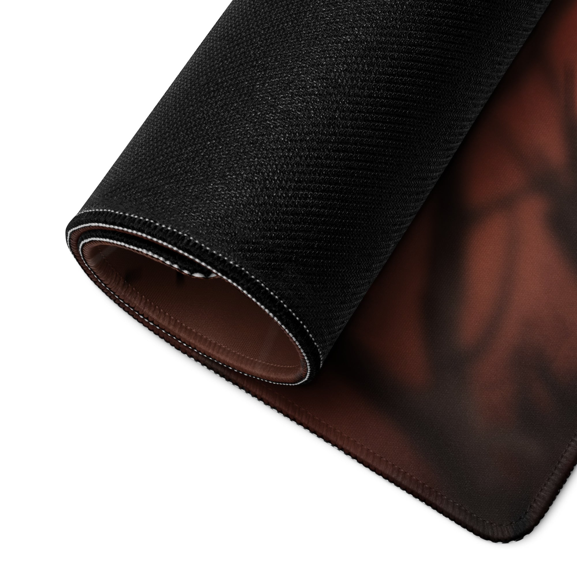 Gaming Mouse Pad Black And Orange For Desktop Setup Fantasy Digital Art Epic Dark Dota CSGO