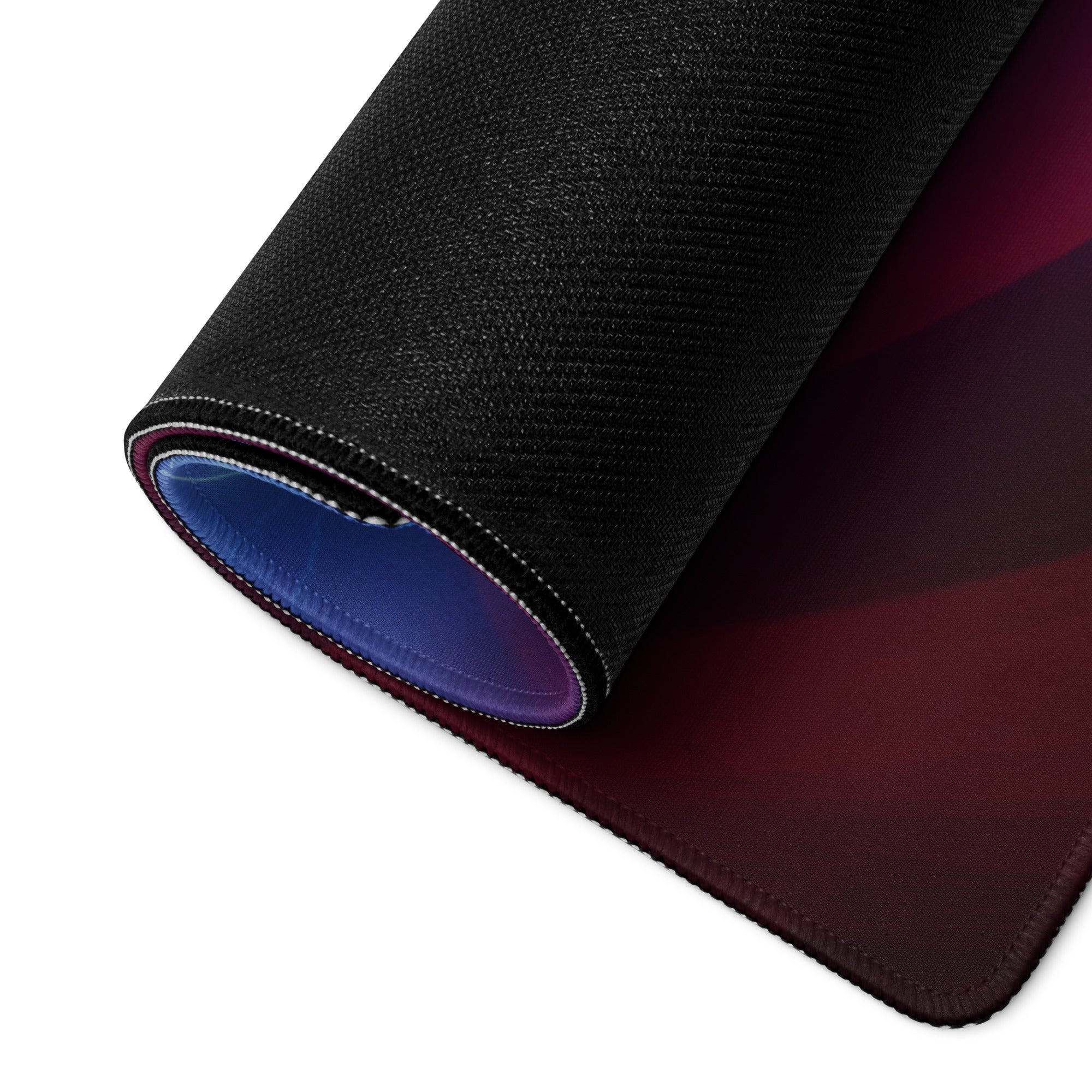 Gaming Mouse Pad Purple Blue Neon Lightning Cyberpunk Desk Mat For Gaming Setup Non Slip Surface