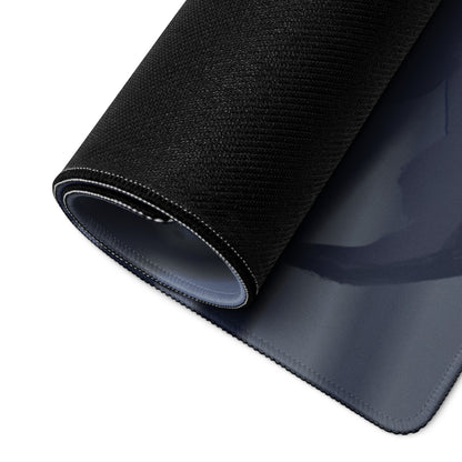 Dark Blue Grim Reaper Gaming Mouse Pad For Gaming Desk Large Size Non Slip Base Edge Stitching Epic Fantasy Art