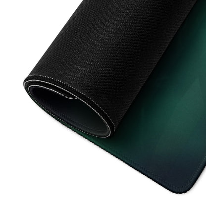 Gaming Mouse Pad Edge Stitch Large Size Black Teal Orange Desk Mat For Gaming Setup Non Slip Rubber Base