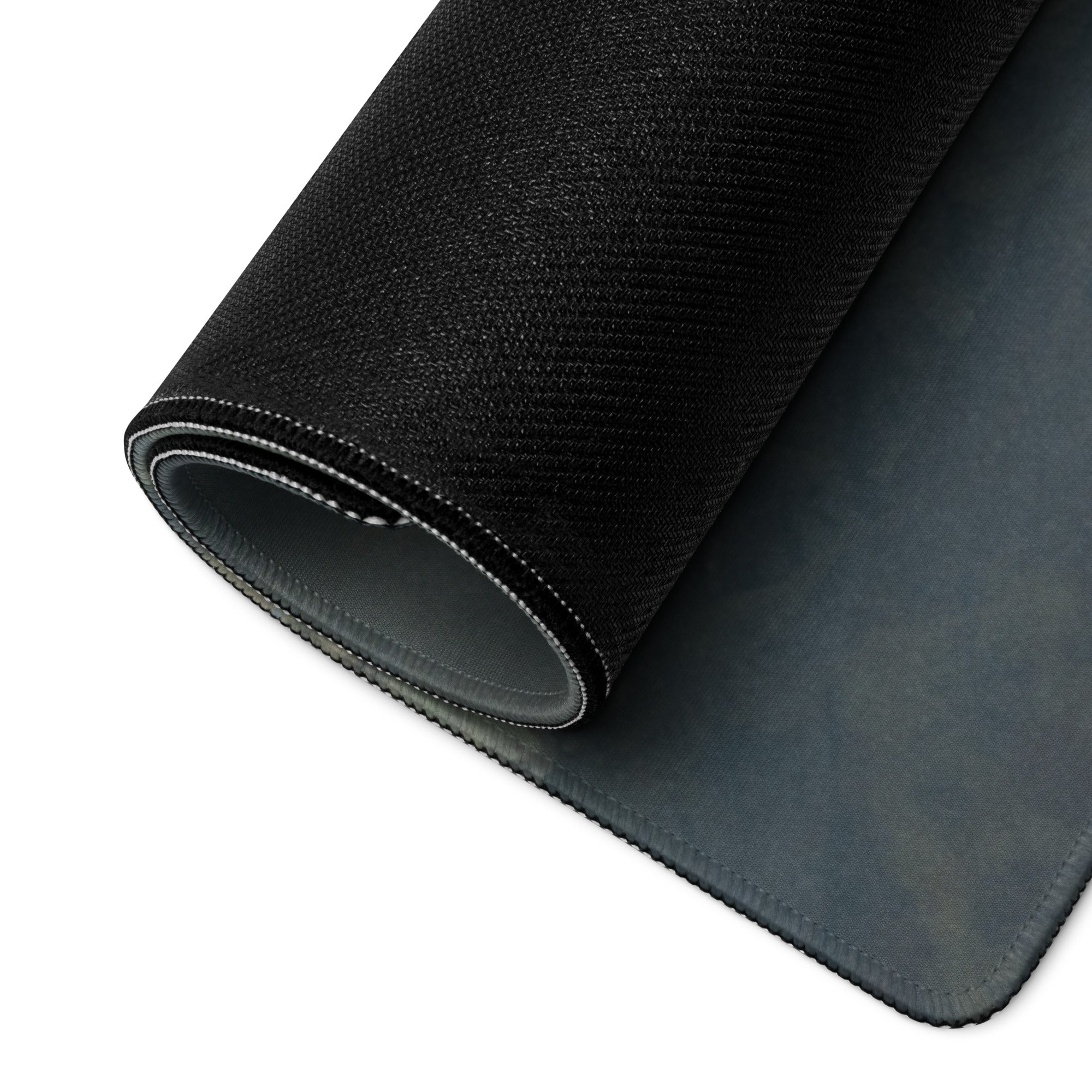 Dark Blue Gray Fantasy Themed Gaming Mouse Pad Large Non Slip Edge Stitch for Dota CSGO
