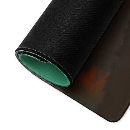 Green Teal Gaming Mouse Pad For Desktop Setup Large Size Epic Fantasy Landscape Digital Art