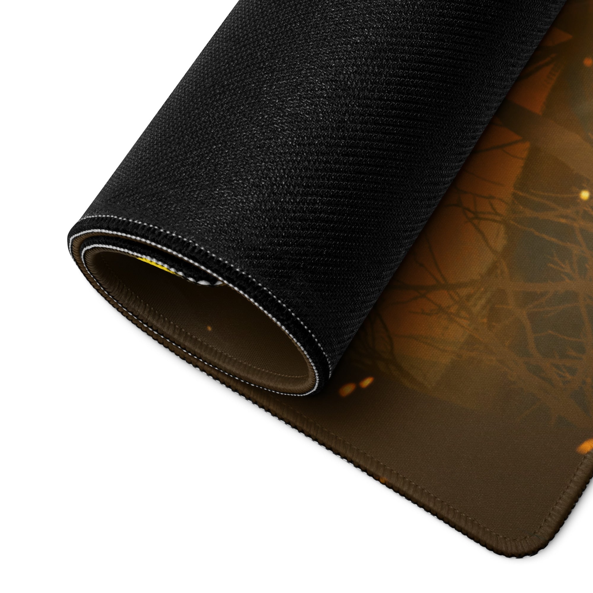 Gaming Mouse Pad Large Orange To Blue Gradient For Gaming Desk Cinematic Fantasy Battle Digital Art