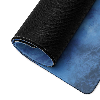 Gamer Mouse Pad Blue Ice Fantasy Castle For Desk - Digital Art Style Epic Fantasy