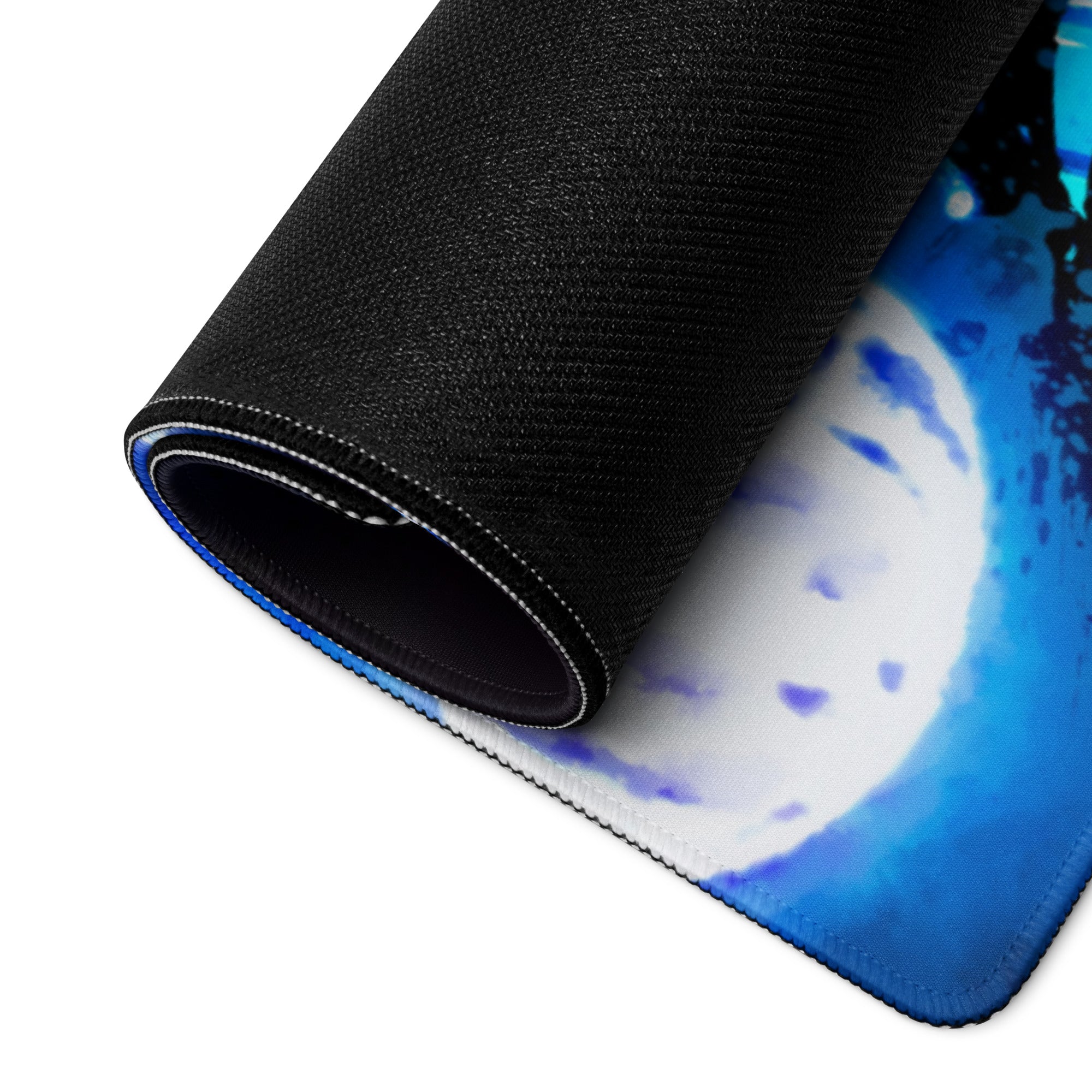 Gaming Mouse Pad Blue Orange Gradient For Immersive Setup Large Non Slip Base Edge Stitching Ideal for Dota CSGO