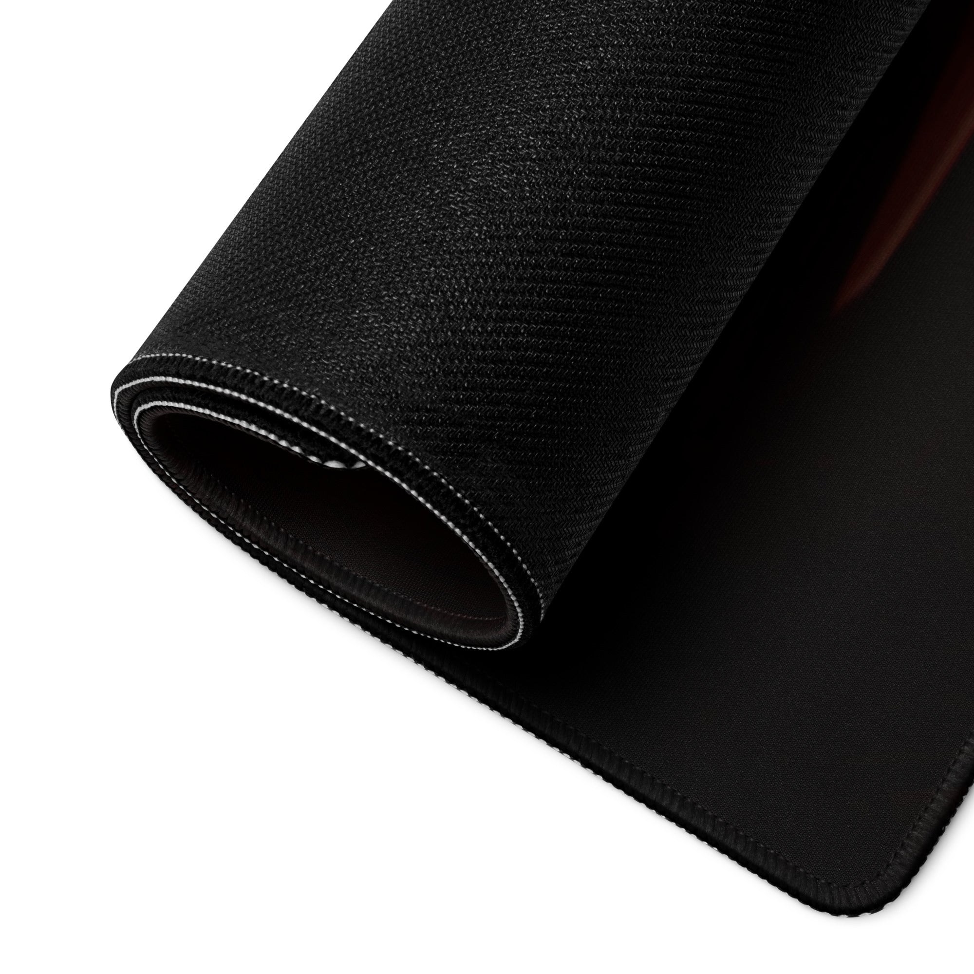 Gaming Mouse Pad Fire Orange Red On Black For Gaming Setup Cinematic Digital Art