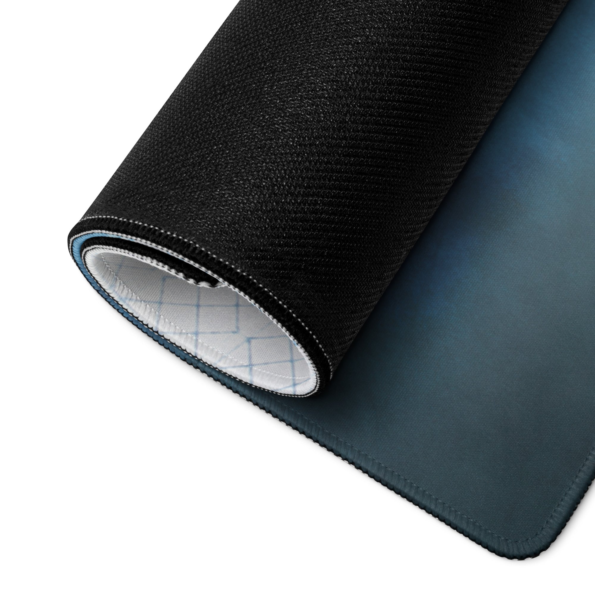 Gaming Mouse Pad Blue Teal For Gaming Desk Setup Cinematic Fantasy Style Moody Atmosphere Gamer Desk Decor Digital Print