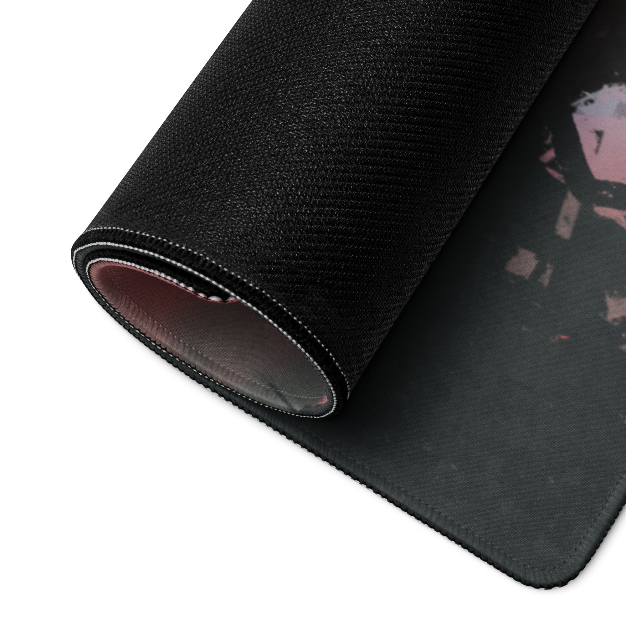 Gaming Mouse Pad Red And Black For Gaming Desk Modern Abstract Style Dynamic Esports Decor Digital Art