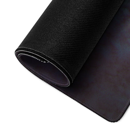 Gaming Mouse Pad Navy Blue And Amber Gradient With Umbrella Silhouette For Gaming Desk Moody Cinematic Art Style