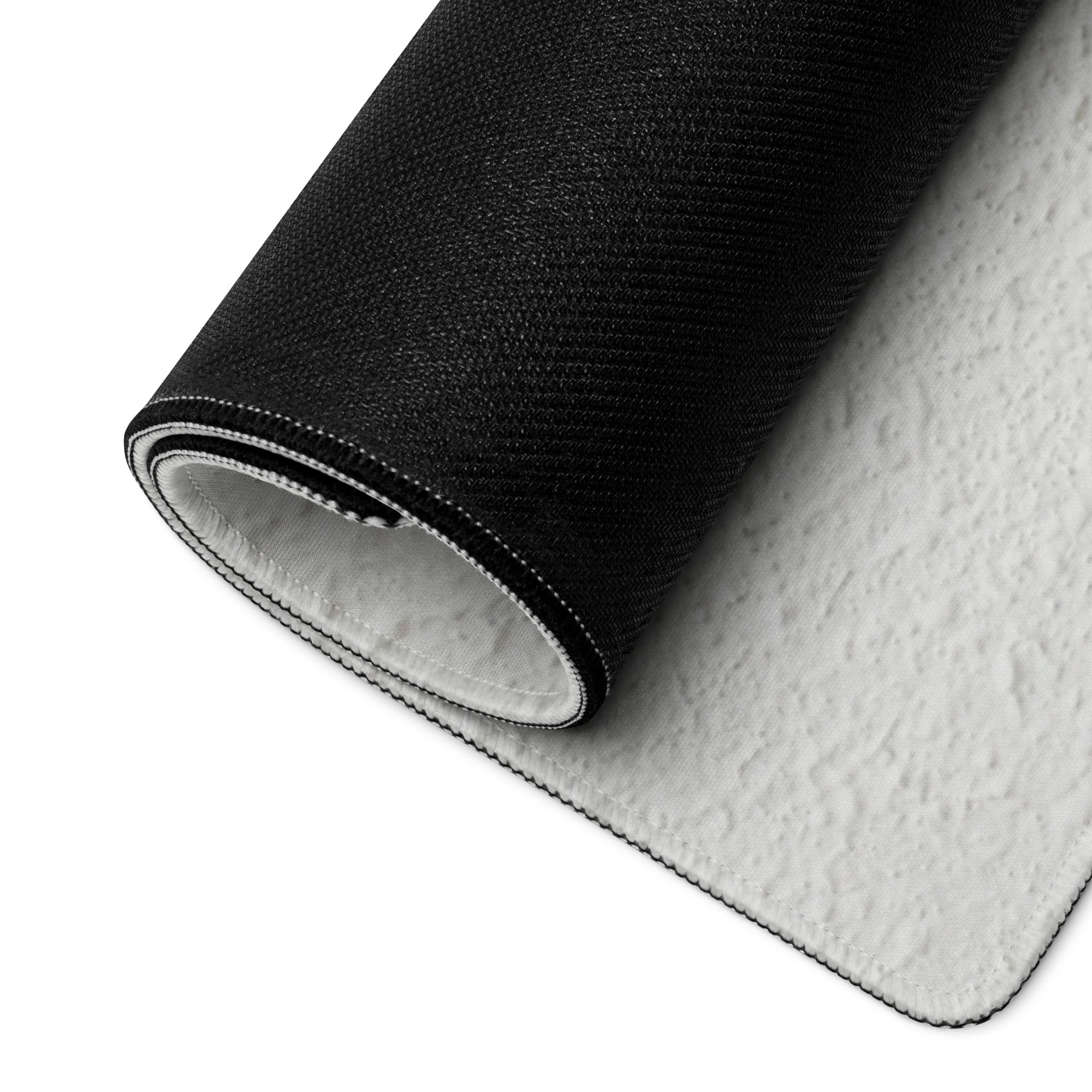 Black On White Motivational Mouse Pad For Desk Office Setup Minimal Typography Art Print On Fabric Non Slip