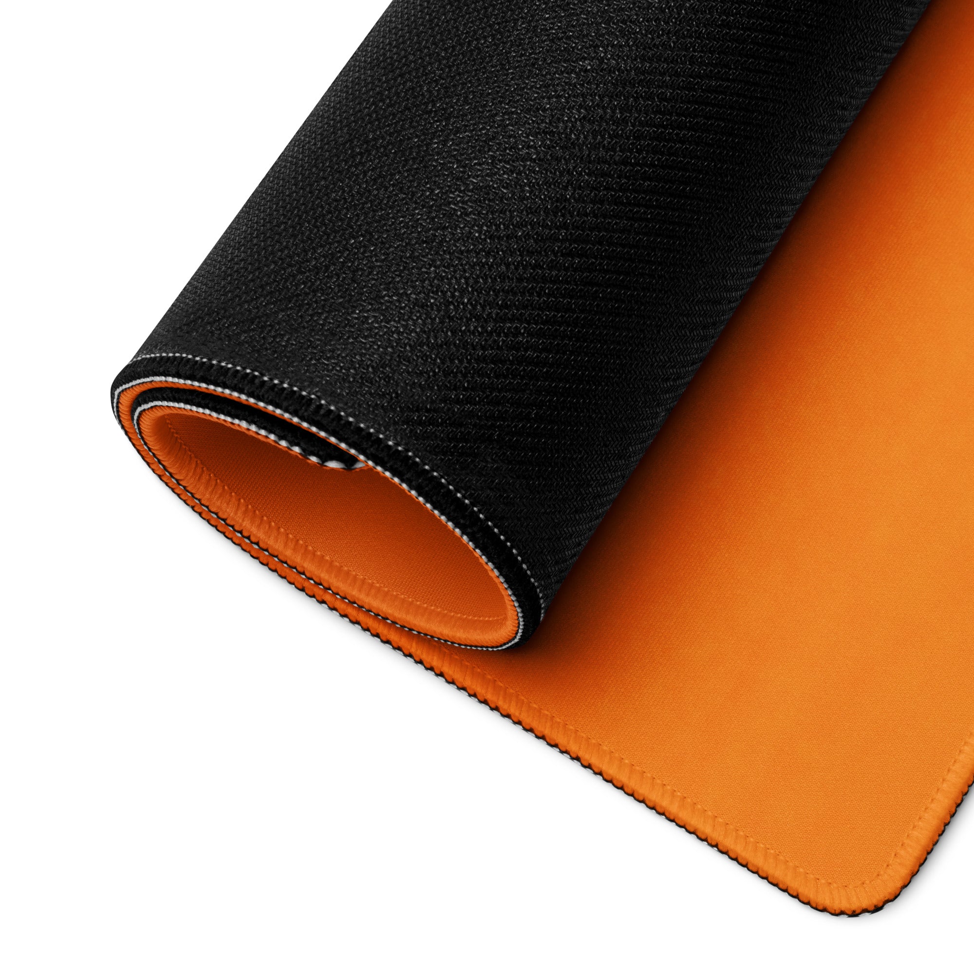 Motivational Orange Mouse Pad For Desk Office Setup For Gaming Large Size With Non Slip Backing Typography Style
