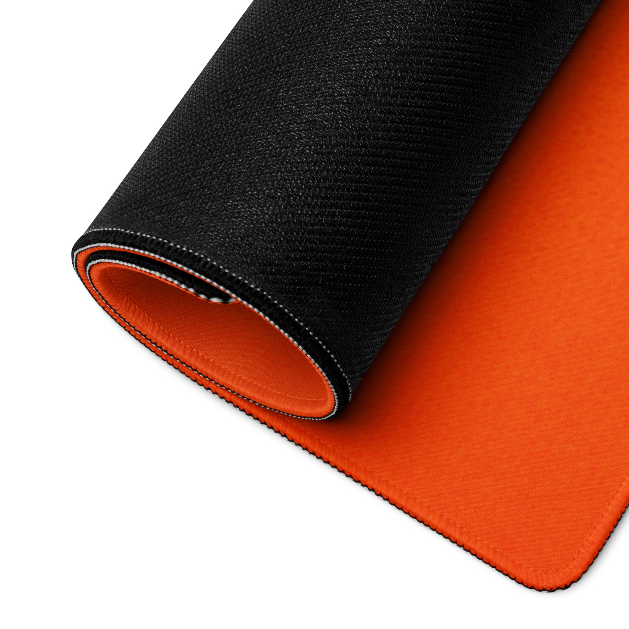 Orange Motivational Mouse Pad Gaming Desk Bold Modern Minimal Style Energetic Typography Desk Decor