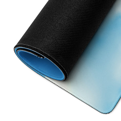 Blue Motivational Quote Mouse Pad For Gaming Desk Non Slip Large Size Mat Inspiring Mood Modern Typography Desk Decor Office Gift