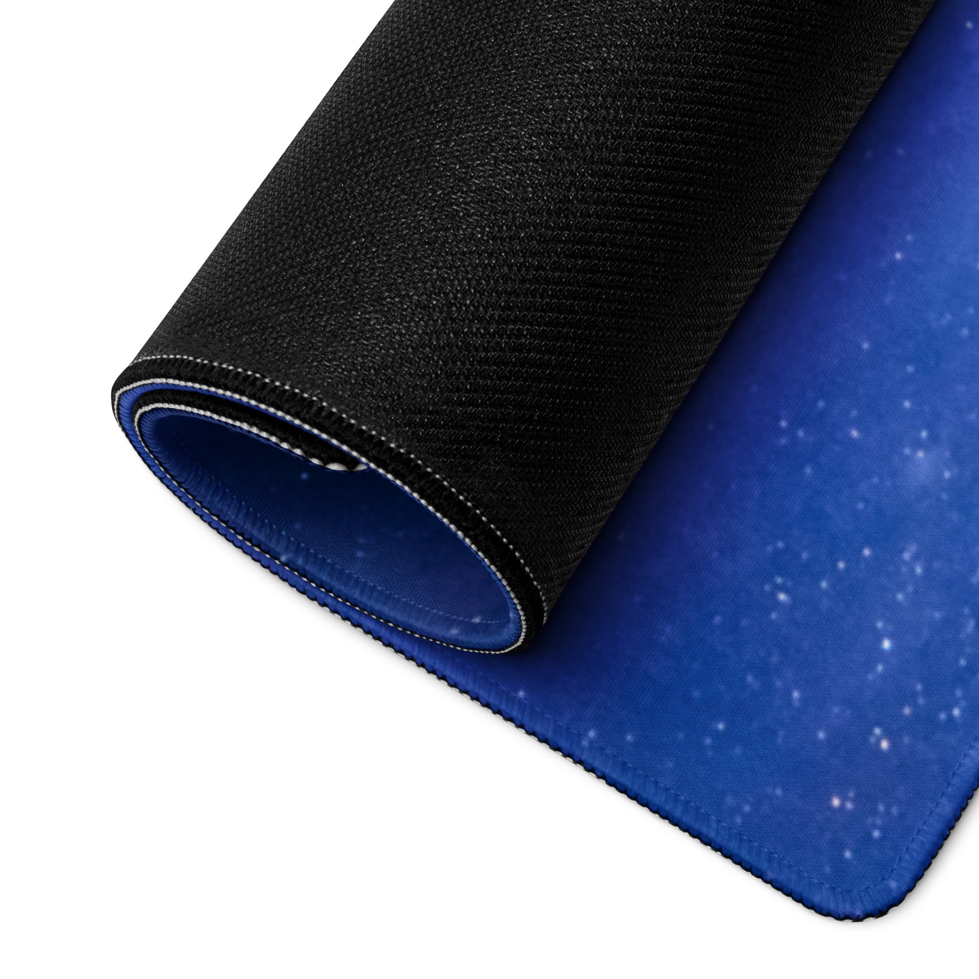 Gaming Mouse Pad Blue Galaxy Desk Setup Modern Cosmic Style Inspirational Quote Everything Starts With A Dream