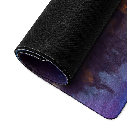 Cosmic Nightscape Mouse Pad - Space Mouse Pad Purple Blue For Gaming Dreamy Mood Cosmic Decor Digital Painting