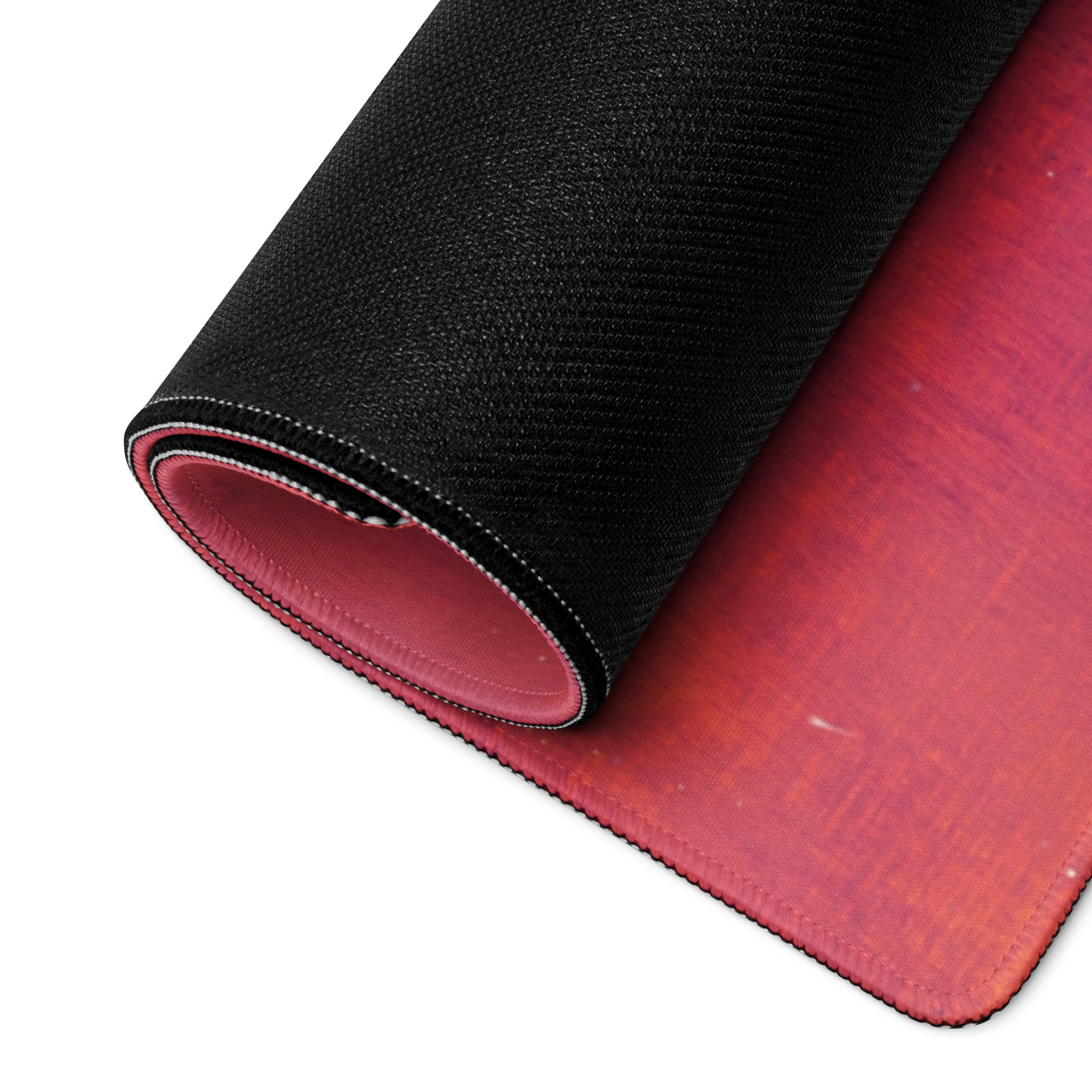 Cosmic Colorway Gaming Mouse Pad - Gaming Mouse Pad Red Blue Desk Cosmos Vibrant Space Themed Desk Mat Digital