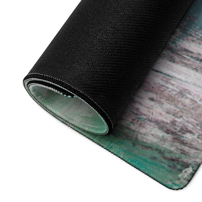 Azure Wave Abstract Pad - Mouse Pad For Gaming Desk Ocean Blue Teal Pink Gray Abstract Digital