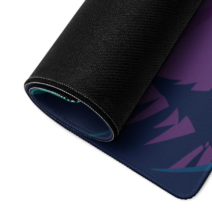 Aurora Peak Mouse Pad - Mouse Pad Teal Pink Blue Gaming Desk Modern Vibrant Contemporary Large Desk Mat Digital