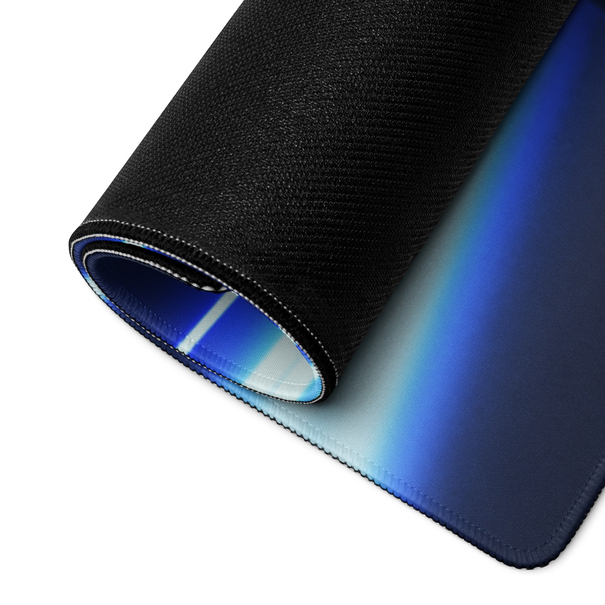 Neon Velocity Mouse Pad - Gaming Mouse Pad Neon Blue Purple Energetic Futuristic Digital Print