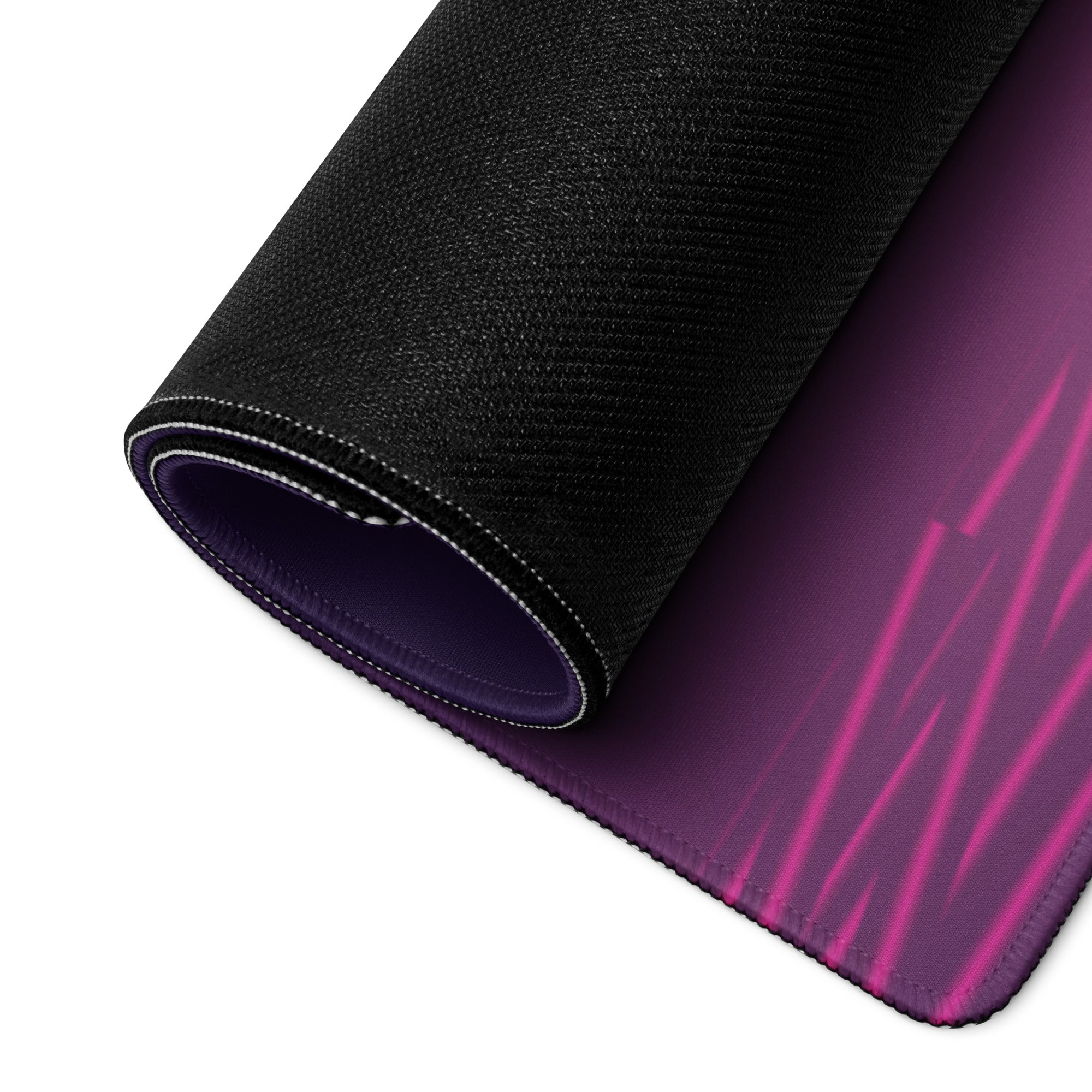 Sunset Palm Neon Desk Pad - Palm Tree Purple Pink Gradient Desk Pad Vaporwave Mood Neon Vaporwave Gaming Desk Non Slip