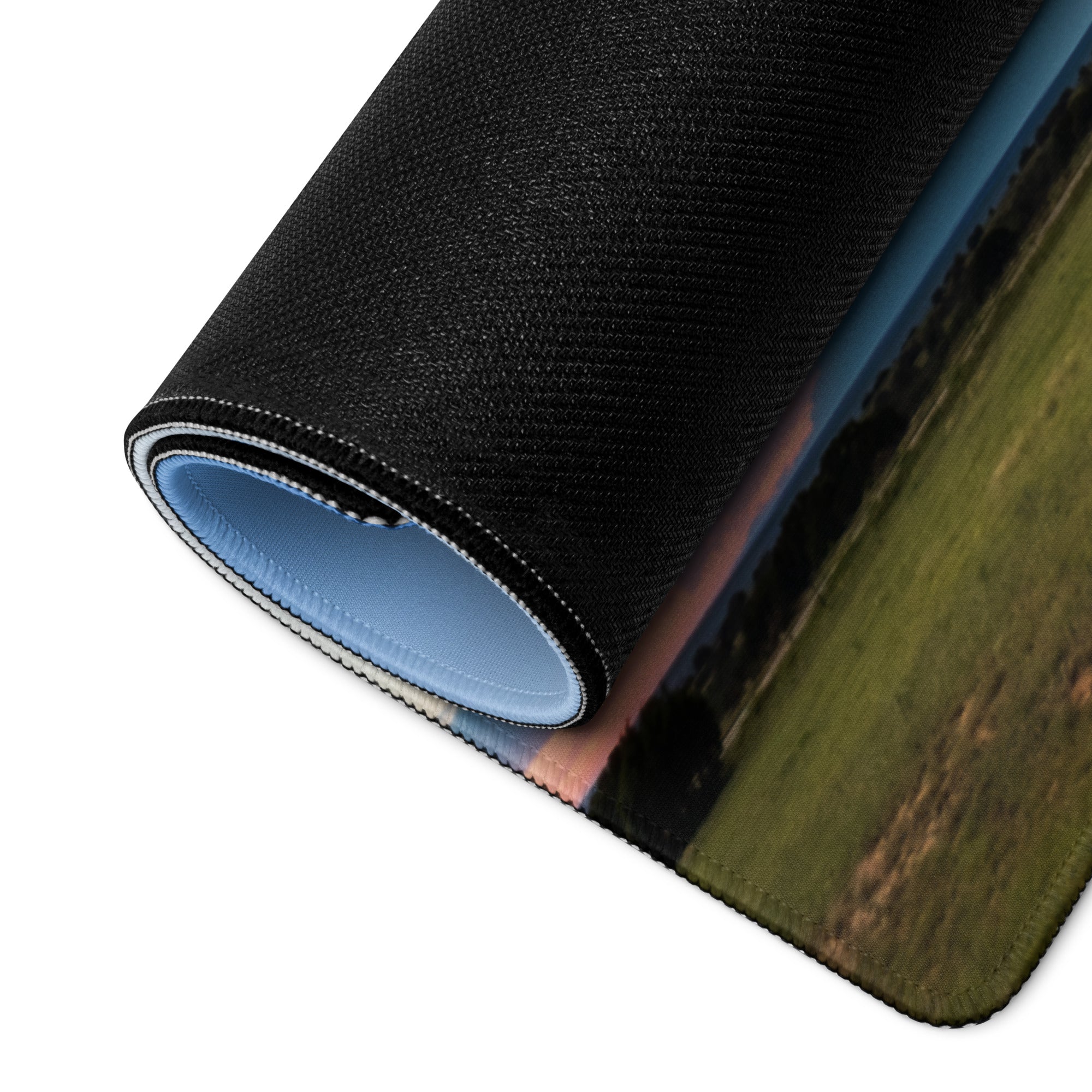 Cinematic Supercell Gaming Mouse Pad - Gaming Mouse Pad Blue Gray Desk Modern Dramatic Sky Mood Landscape Photo