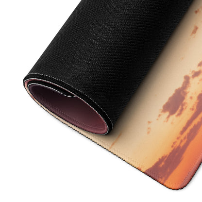 Desert Lightning Gaming Pad - Gaming Mouse Pad Purple Pink Sunset Desk Moody Desert Aesthetic Photo