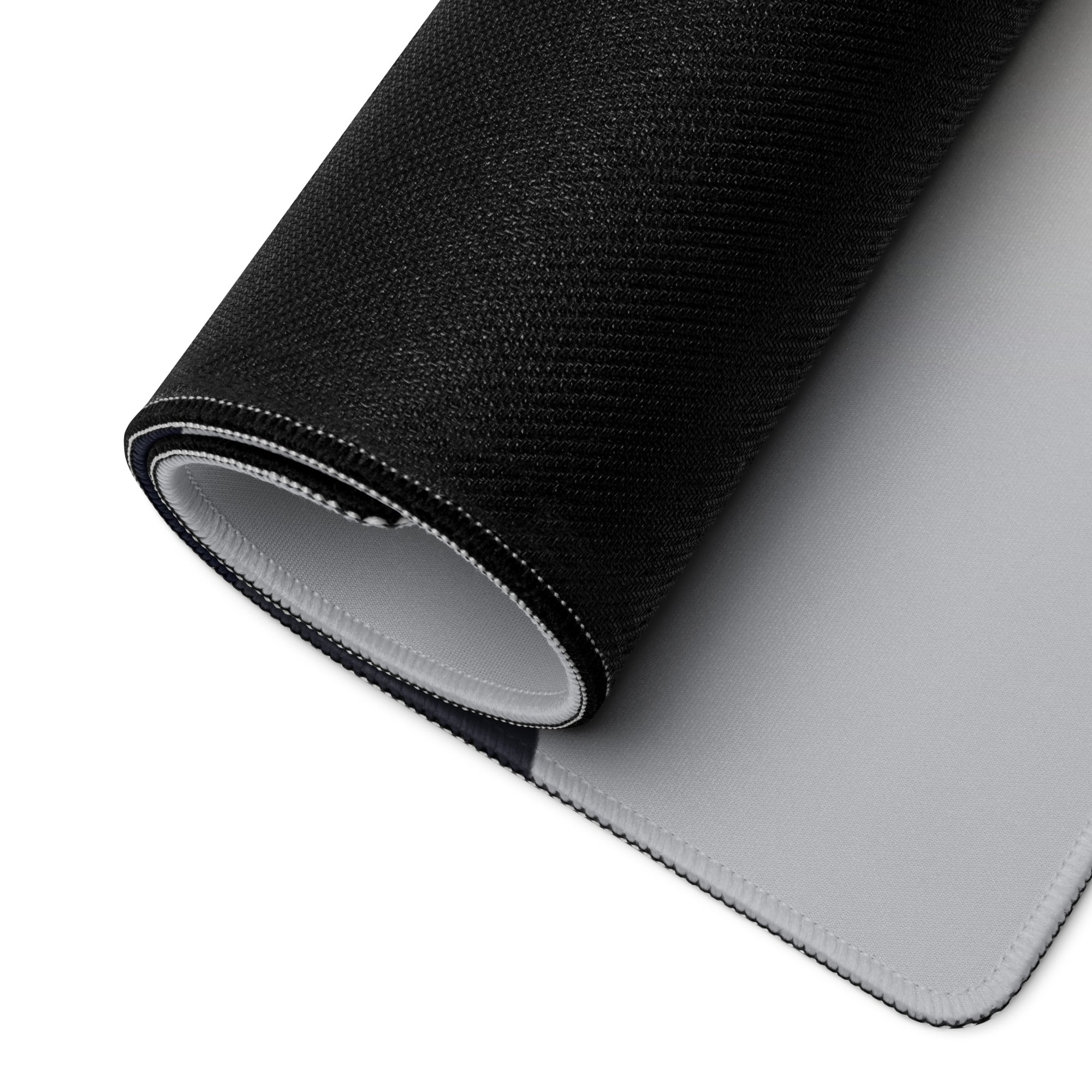 Mountain Mist Gaming Mouse Pad - Gaming Mouse Pad Gray Charcoal Desk Setup Minimalist Calm Esports Landscape Print