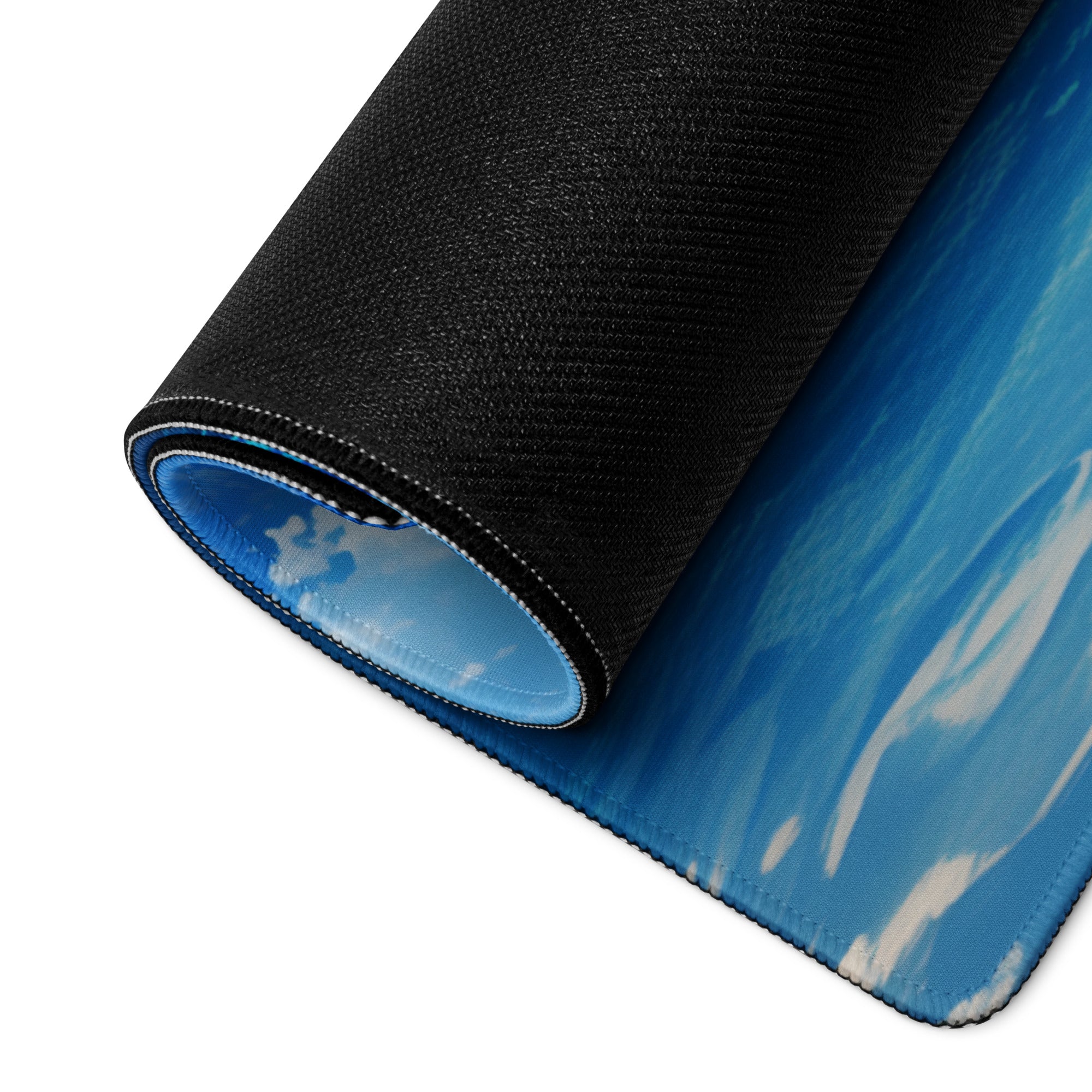Blue Ocean Sky Gaming Mouse Pad - Gaming Mouse Pad Blue Ocean Desk Modern Calming Mood Coastal Decor Desk Mat Fabric