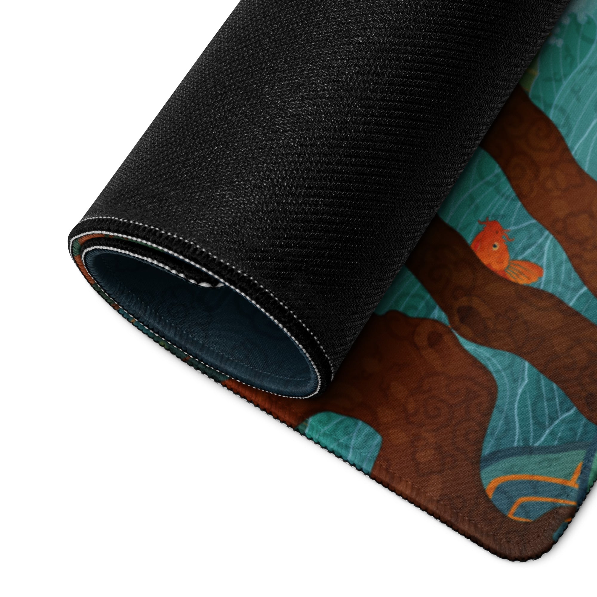 Verdant Mountain Landscape Mouse Pad - Mouse Pad Green Blue Teal Desk Gaming Vibrant Mood Nature Inspired Desk Mat