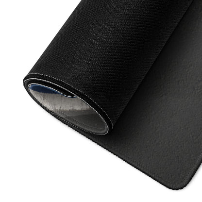 Racing Car Wide Gaming Mouse Pad - Racing Car Blue Black Gray Gaming Desk Dynamic Tech Office Racing Mouse Pad