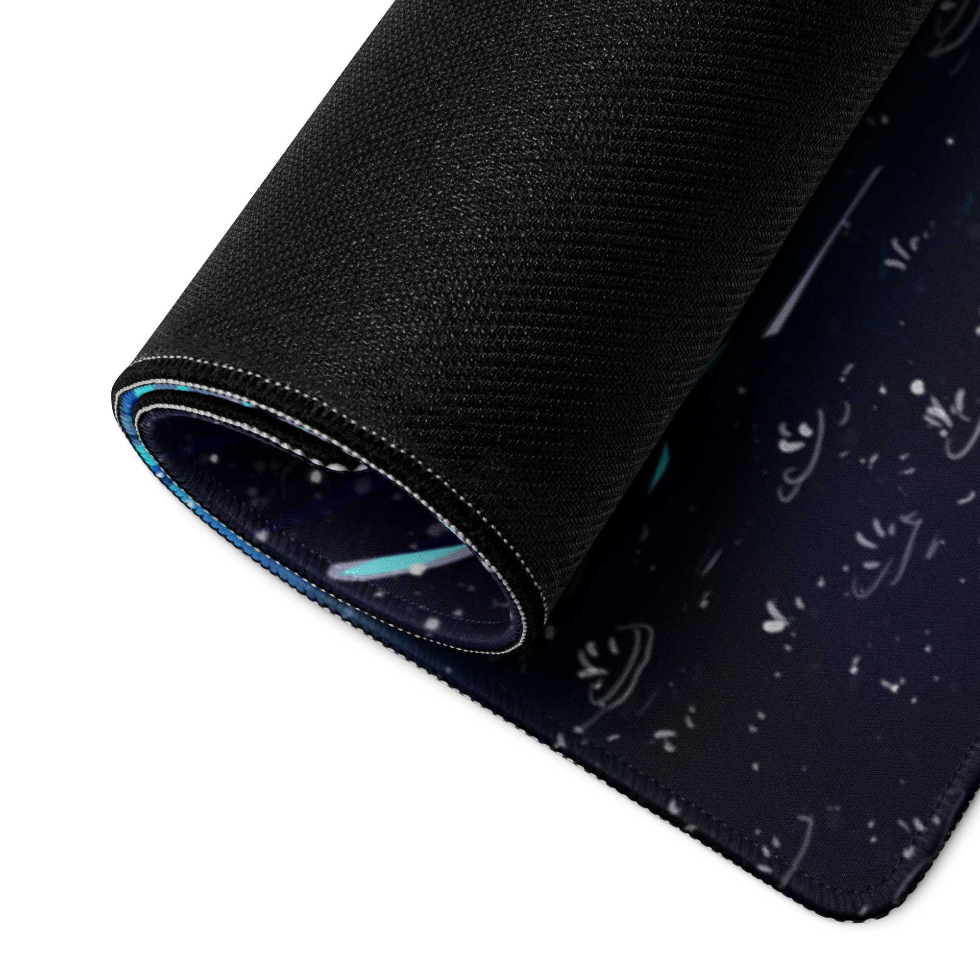 Cosmic Night Sky Gaming Mouse Pad - Mouse Pad Blue Black Desktop Space Epic Atmospheric Space Decor Desk Mat Digital Art
