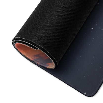 Cosmic Night Gaming Mouse Pad - Gaming Mouse Pad Cosmic Blue Black Desk Modern Immersive Mood Tech Decor Non Slip Printed