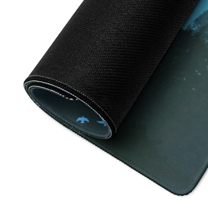 Azure Jungle Gaming Mouse Pad - Gaming Mouse Pad Blue Gradient Desk Setup Modern Calm Mood Minimalist Decor for Gamers