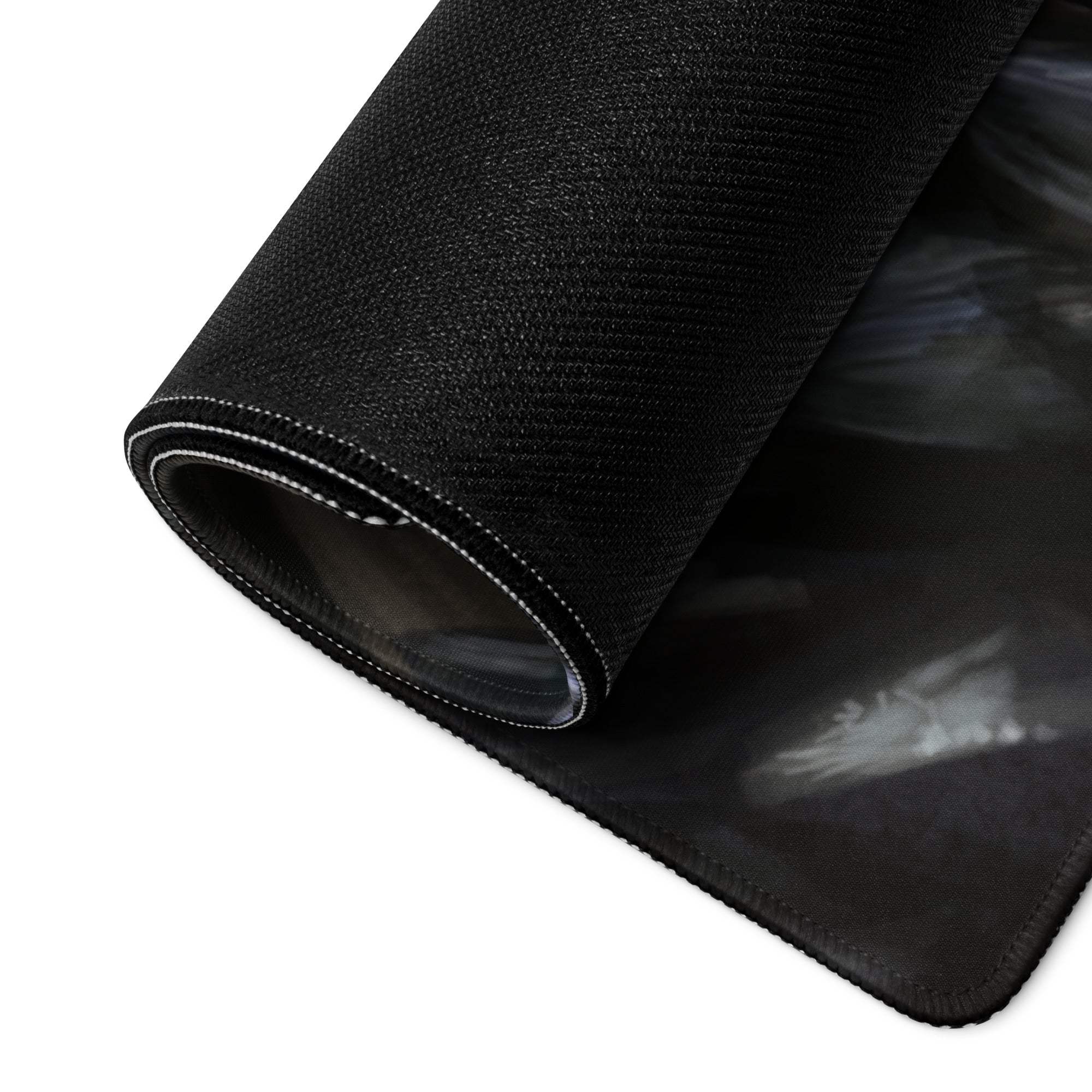 Epic Dragon Battle Gaming Mouse Pad - Dragon Fantasy Blue Black Desk Pad Intense Mood Dark Fantasy Decor Gaming Digital