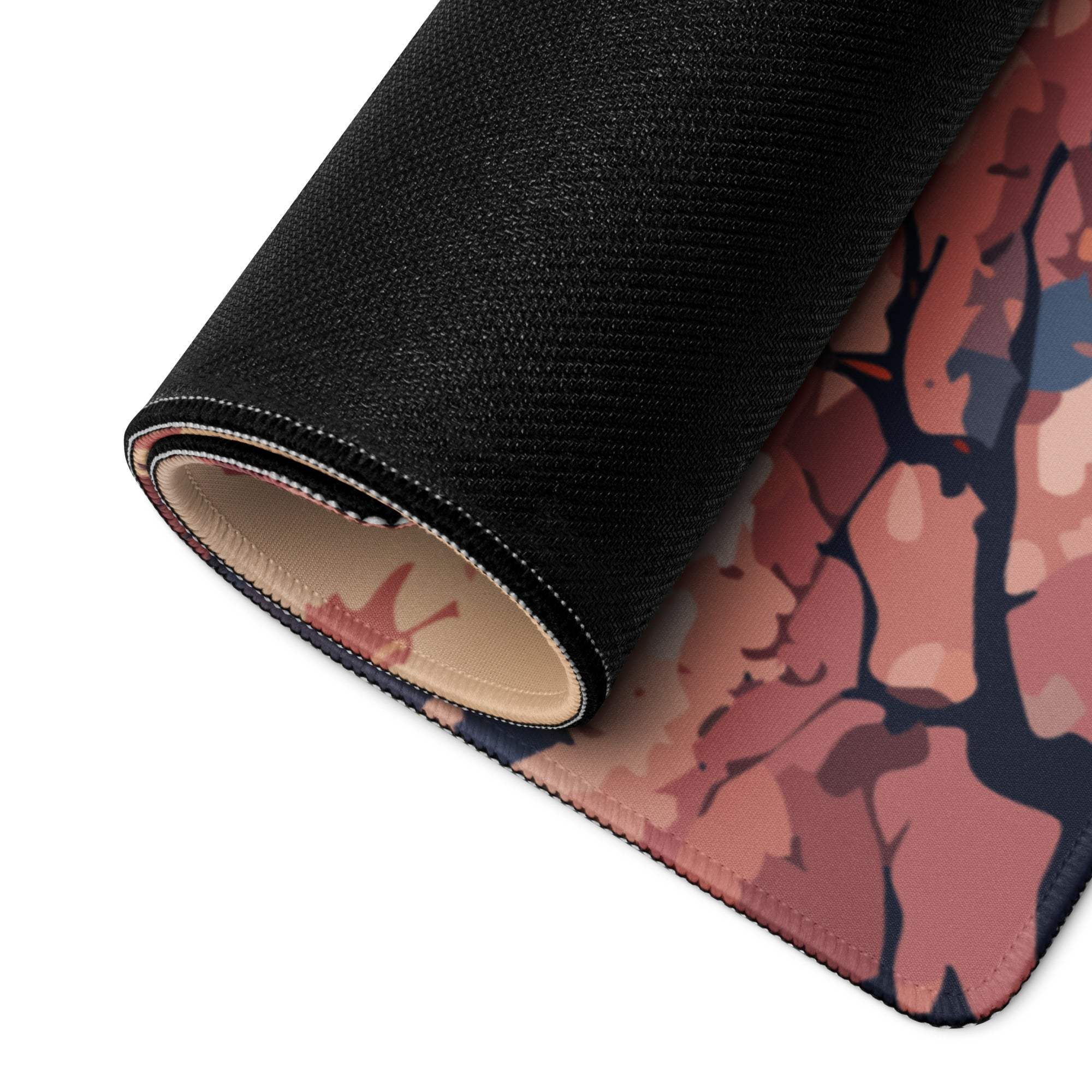 Fuji Mountain Sakura Desk Pad - Mount Fuji Pink Sakura Desk Pad Modern Zen Calm Mood Japanese Minimal Gamers Art