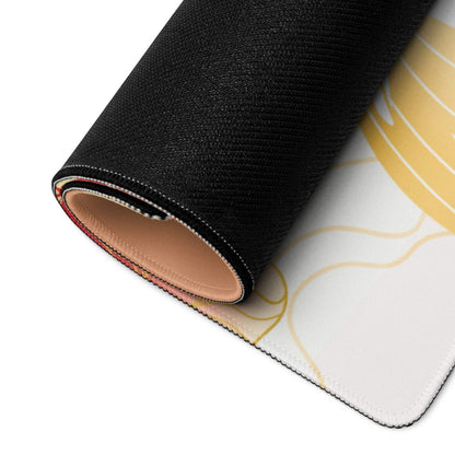 Koi Fish Serenity Desk Pad - Koi Fish Gold Peach Desk Pad Japanese Style Serene Mood Japanese Inspired Decor Koi Mouse Pad