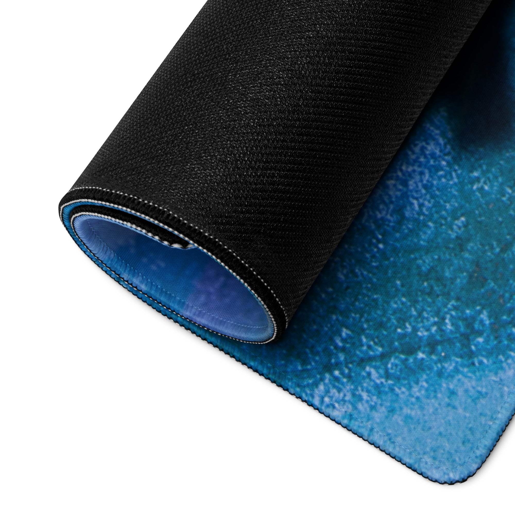 Vivid Abstract Art Mouse Pad For Desk - Abstract Art Blue Multicolor Desk Modern Vibrant Mood Modern Desk Gaming Print