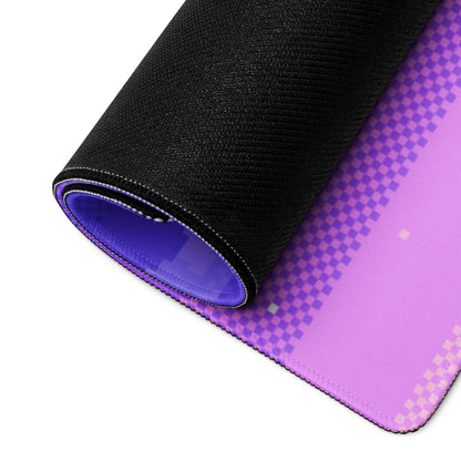 Cosmic Twilight Pixel Art Mouse Pad - Mouse Pad Purple Pink Gaming Pixel Art Dreamy Neon Cyberpunk Large Non Slip