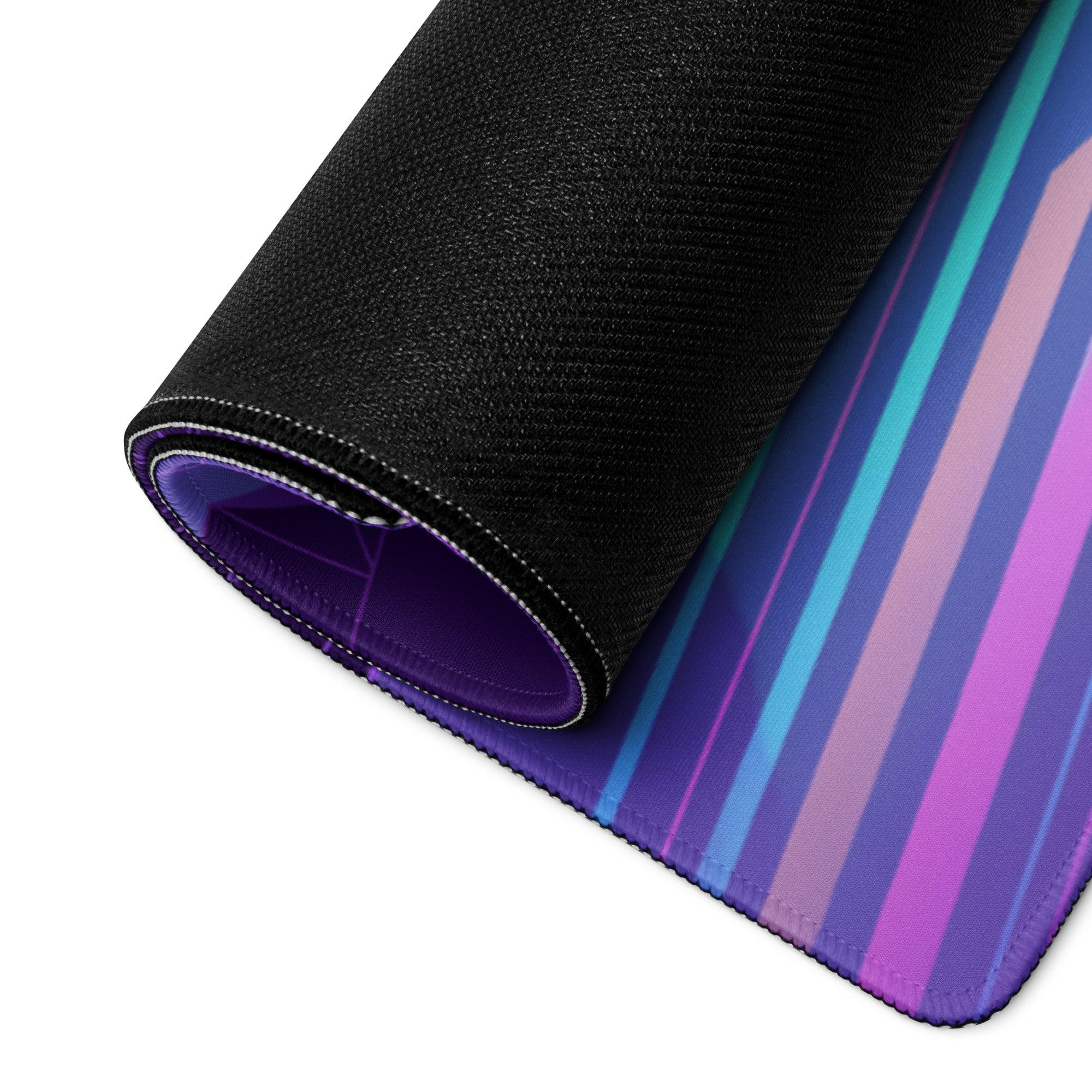 Vaporwave Neon Car Desk Mat - Vaporwave Mouse Pad Purple Blue Desk Retro - Dreamy Neon Mood Gaming Desk Gear Digital Art